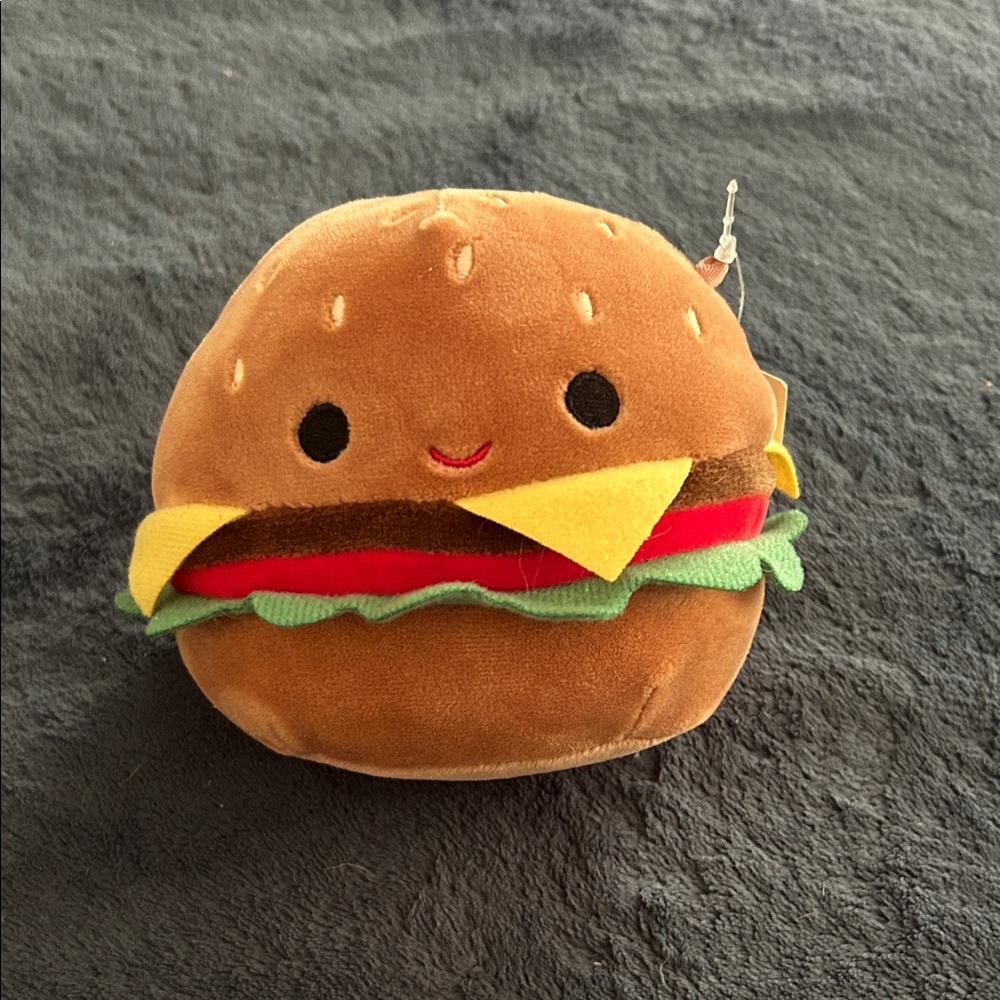 Squishmallows Brown Hamburger Plush